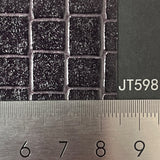 Metal two-tone Kingston check leatherette paper