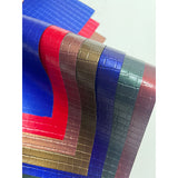 Metallic King's Check Leatherette Paper