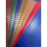 Metallic King's Check Leatherette Paper