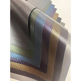 Metal two-tone basket weave leatherette paper