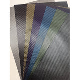 Metal two-tone basket weave leatherette paper