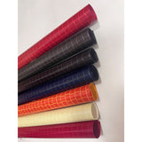 Metal two-tone Kingston check leatherette paper