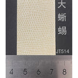 Metal two-tone lizard-embossed leatherette paper