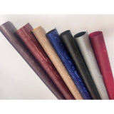 Metal layered textured leather paper
