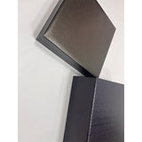 Metal two-tone basket weave leatherette paper