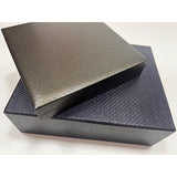Metal two-tone basket weave leatherette paper