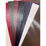 Single-color brushed grain leather paper