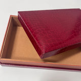 Dual-tone Crocodile-embossed Synthetic Leather Paper