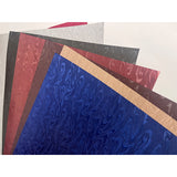 Metal layered textured leather paper