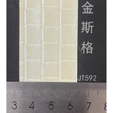 Metal two-tone Kingston check leatherette paper