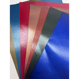 Metallic Ireland-grain leatherette paper