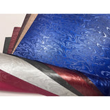 Metal layered textured leather paper