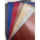 Metal brushed leather paper