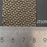 Metal two-tone basket weave leatherette paper