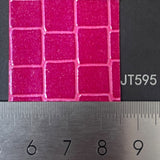 Metal two-tone Kingston check leatherette paper