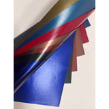 Metallic Ireland-grain leatherette paper