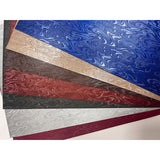 Metal layered textured leather paper