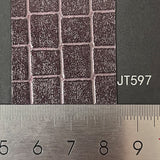 Metal two-tone Kingston check leatherette paper