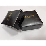 Metal golden sphere textured leather paper