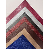 Metal layered textured leather paper
