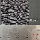 Metal two-tone lizard-embossed leatherette paper