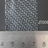 Metal two-tone basket weave leatherette paper