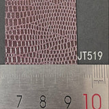 Metal two-tone lizard-embossed leatherette paper